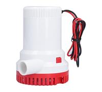 Bomba de achique sumergible 12 V CC 1500 GPH Bomba de agua de bajo ruido con carcasa de ABS resistente a impactos y eje de acero inoxidable para estanques de barcos y sistemas de (CC 12 V 2000 GPH.)