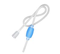 Bomba de Acuario Eficiente y Duradera | Herramienta Fácil para Cambio de Agua y Limpieza de Arena con Manguera Flexible y Accesorios, Diseño Transparente | Mango de Fácil Agarre, Sin Batería