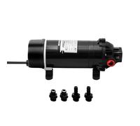 Bomba de agua 220 V autocebante 160 PSI, alta presión, autocaravana o | Autocebante 120 W, 160 PSI, caudal 5,5 l/min, 3 cámaras de membrana, apagado automático, silencioso, autocaravana, barco
