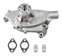 Bomba de agua corta de aluminio satinado para motores BBC 396, 402, 427, 454, 502, solución de refrigeración de rendimiento con luz