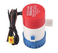 Bomba de Agua de 12 V Bomba de Achique Eléctrica Salida de Manguera de 3/4 Pulg. 500 GPH Impulsor Semiabierto Eléctrico para Barco RV Marino