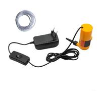 Bomba de agua de 12 V para amoladora angular, cubierta protectora, sistema de refrigeración por agua con carcasa de metal y conector extraíble para máquina de corte (con tubo de 2 m)