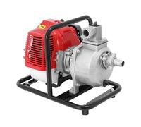 Bomba de agua de 2 tiempos 43CC1250W, bomba de agua a gasolina, bomba de jardín portátil de alto rendimiento, caudal 10 m³/H, altura de descarga 30 m, potencia de succión 8 m para riego drenaje de