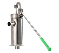 Bomba de agua de acero inoxidable - Bomba de pozo manual, hardware de manivela manual, dispositivo de succión subterránea, herramienta mecánica duradera | Extracción de agua fiable para terrazas