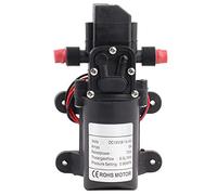 Bomba de agua de diafragma, bomba de diafragma eléctrica, caudal de alta potencia de 6,0 l/MIN con rosca G1/2 pulgadas, mini bomba de agua de 12 V 72 W para acuario, pulverización