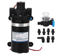 Bomba de agua de diafragma de Gearwell, micro bomba, bomba de autocuración, refuerzo de alta presión 5.8 lpm DC12V 80psi, bomba de agua para vehículos recreativos, para marina de
