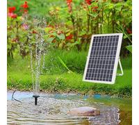 Bomba de agua de flujo solar de 10 W, 1000 l/h, bomba solar independiente para estanque, recoge la luz solar y proporciona suficiente energía, fuente flotante con bomba de agua solar, adecuada para