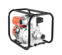 Bomba de agua de gasolina, 7,5 CV, motor de gasolina, 35 000 l/h, altura de extracción de 30 m, bomba de jardín, bomba de agua sucia con conexión de 80 mm (3 pulgadas), motor de 4 tiempos