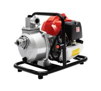 Bomba de agua de gasolina con 1,7 CV, motor de gasolina de 2 tiempos, bomba de jardín, bomba de agua, bomba de estanque, refrigeración por aire, 43 CC, bomba de agua sucia, bomba de motor para riego