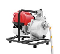 Bomba de agua de gasolina de 4 tiempos, 38 cc con caudal de 135 l/min, bomba de motor autocebante con 8 m de altura de aspiración y 30 m de altura de extracción, bomba de jardín de 1,2 kW para