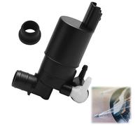Bomba de Agua de Lavado Parabrisas, Compatible con Peugeot 207 307 Scénic Kangoo Dacia Sandero Duster Logan y más varios modelos - Bomba de Agua Parabrisas Coche Negra