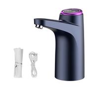 Bomba de agua eléctrica con pantalla táctil para botellas de galón, carga USB, jarra iluminada, ideal para el hogar, camping (general)