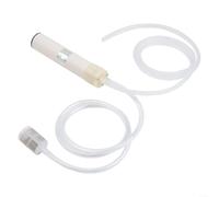Bomba de agua eléctrica para balcón para USB C recargable, 1200 mAh, drenaje portátil para bomba de riego de jardín, con filtro, color blanco, 15 cm (A)