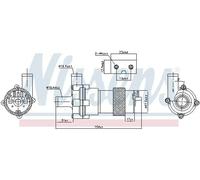 Bomba de agua eléctrico 831056 NISSENS para MERCEDES-BENZ CLASE C T-Model CLK