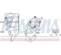 NISSENS 831064 Bomba de circulación de agua, calefacción auxiliar