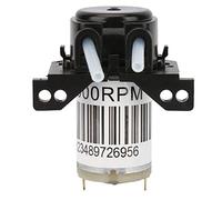 Bomba de agua en miniatura, 6V Bomba peristáltica silenciosa en miniatura Titulación Bomba autocebante de CC(Ángulo recto negro)