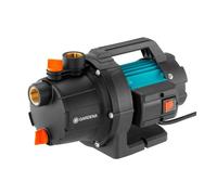 Gardena Bomba de jardín 3000/4 Basic: bomba de riego con caudal de 3000 l/h, potencia de 600 W, duradera gracias al eje de acero inoxidable, posibilidad de conexión de rociadores (9010-47)