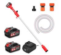 Bomba de Agua InaláMbrica 21V - SundpeyPRO Bomba de Transferencia EléCtrica PortáTil, Caudal MáX. de 2725 L/H, Altura de ExtraccióN de 9 M, Bombas con 2 X 4.0Ah BateríAs para Piscinas/Jardines/Barcos