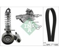 Bomba de agua + kit de correa poli V INA 529 0297 3 para CORSA B (S93) 1 1996-