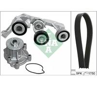 Bomba de agua + kit de correa trapezoidal 529 0081 31 INA para MERCEDES-BENZ
