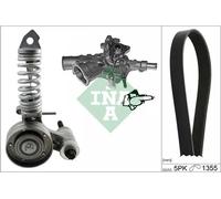 Bomba de agua + kit de correa trapezoidal 529 0297 31 INA para OPEL CORSA D