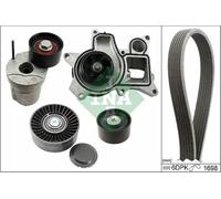 Bomba de agua + kit de correa poli V INA 529 0369 30