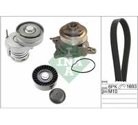 Bomba de agua + kit de correa trapezoidal 529 0534 30 INA para VW SKODA AUDI
