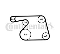 ContiTech Kit de bomba de agua y correa de accesorios 6PK1318WP1 – poli V
