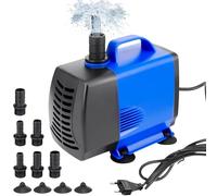Bomba de agua Leikurvo, estilo sumergible, material ABS, para estanque y acuario, azul, 45 W, 3500 L/H, 6 boquillas, ahorro de energía