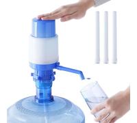 Bomba de Agua Manual Bomba dispensadora de Agua portátil con válvula de Parada Botella dispensadora de Jarra con Prensa Manual Se Adapta a la mayoría de 2-6 galones, 5 galones