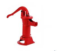 Bomba de agua manual original de hierro fundido, bomba de pozo de mano antigua, bomba de presión de mano para pozo, bomba de agua para jardín de infantes (rojo, 8,2 kg)