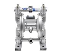 Bomba de agua, Mini bomba de pintura portátil accionada por aire, bomba de diafragma estabilizada por presión de doble diafragma Mini bombas neumáticas de pintura de diafragma,Segura y suave(A-10 sil