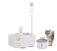 Bomba de agua Mini USB - 150L/H 5V 3W ultra silencioso ABS bomba sumergible, 1.6x1.5in | Silent Booster para mascota fuente jardín roca acuario hidroponía 50 cm elevación 110G Peso EK31469