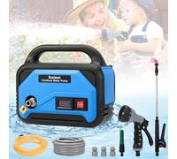Bomba de Agua para Batería Makita 18V, Bomba de Jardín Eléctrica Inalámbrica Portátil Autocebante, 220W con Tubo de Salida de Agua 10M(Sin Batería)