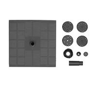 Bomba de agua para fuente solar, bomba de agua flotante alimentada por energía solar para estanques exteriores, jardines y bebederos para aves; rociador automático con múltiples