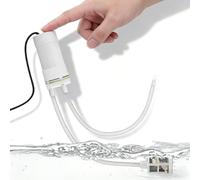 Bomba de agua pequeña, USB, autocebante, 5 V, bomba eléctrica con manguera de entrada de 1 m y manguera de salida de 10 m, bomba autocebante alimentada por USB