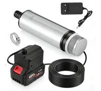 Bomba de agua portátil 2 en 1, bomba de agua y aceite para Makita 18 V (con batería), 30 l/min - Bomba sumergible de litio de 18 V con cable de 3 m y conector de 50 mm para jardín, coche, piscina