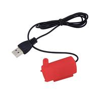 Bomba de agua portátil, bomba sumergible, microbomba, minibomba con motor USB for acuario, 5 V CC, 2-3 L/min(Red)