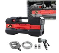 Bomba de Agua Recargable Mocoli, Inalámbrica, Industrial, Plástico y Metal, Negra, para Acuario y Jardín (Sin Batería)