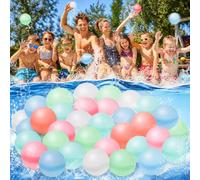Bomba de Agua Reutilizable, 12 Piezas de Globos De Agua de Silicona, Llenado RáPido, Para La Fiesta de Verano, Lucha Contra El Agua, Piscina, Fiesta de JardíN, Playa