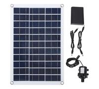 Bomba de Agua Solar 12V, Kit con Paneles Ajustables para Jardín y Estanque, Trabajo Continuo y Bajo Ruido - Energía Limpia, Sin Baterías, Ideal para Fuentes y Peceras