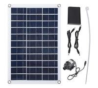 Bomba de Agua Solar 12V para Fuente de Jardín, Alta Eficiencia y Bajo Ruido - Panel Solar Ajustable, Sin Baterías, Ideal para Estanques y Bebederos de Pájaros