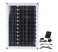 Bomba de Agua Solar 20W, 800L/H 12V Bomba de Fuente Solar de Elevación de 5 Metros, Bomba de Fuente Solar Sumergible de bajo Ruido, para Estanques, Jardín, Estanque de Peces,