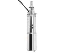 Bomba de agua solar, acero inoxidable, 200 W, pozo profundo 30 m, jardín | Tanque río riego, 24V, 396gal/h, 98.4ft, cable 55.77ft, batería, durable