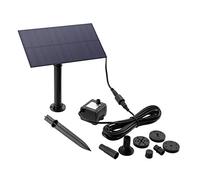 Bomba de agua solar de 5,5 V y 1,5 W para bebederos de pájaros, bomba de agua solar de silicio policristalino para bebederos de pájaros, estanques, jardines y peceras.