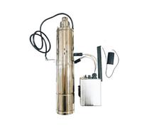 Bomba de agua Solar de alta presión, 1HP, DC96V, tornillo sumergible, controlador MPPT, Motor pequeño sin escobillas de 4 pulgadas(DC24V MaxFlow 2T/H)