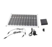 Bomba de agua solar Fuente de panel solar de 20 W Bomba sumergible 12 V Elevación de descarga de 5 m para jardín Bonito paisaje impulsado por sol Flexible con material duradero