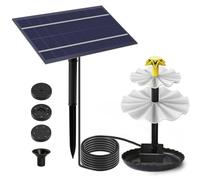 Bomba De Agua Solar Para Estanque, Fuente De Agua Decorativa, Fuente Solar Jardin Exterior, Bomba Solar Para Fuente De Agua, Bomba Agua Con Panel Solar Terraza Jardín Cascada Baño De Pájaros (4W)