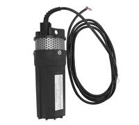 Bomba de Agua Solar Sumergible de 6.5L, Alta Potencia 12V DC, Bomba para Pozo Profundo Azul - Energía Solar Eficiente, Uso en Riego y Abastecimiento Remoto (negro)