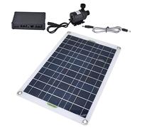 Bomba de Agua Solar Tnfeeon Bomba Solar para Estanque Jardines de Agua Estanques Kit de Bomba de Agua Solar 50W Panel 800Lh 12V DC de bajo Ruido Bomba de Estanque Solar de